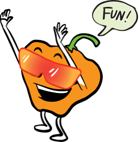 pepper-orange with sunglasses